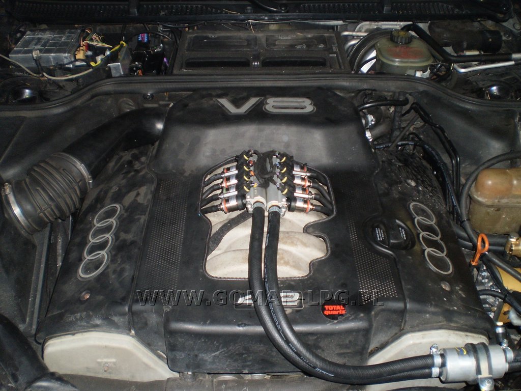 Audi A8 V8 4.2 instalacja LPG Gomar LPG