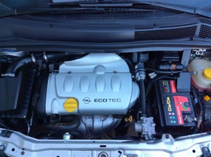 Komora silnika po montażu instalacji LPG